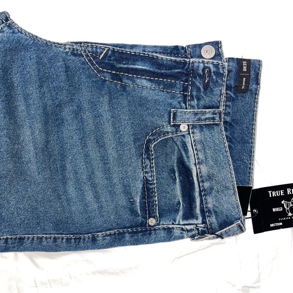 True Religion Geno Relaxed Slim Dark Wash Jeans